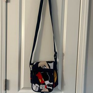 Herschel Disney Black and Red Mickey Mouse Shoulder /crossbody Bag